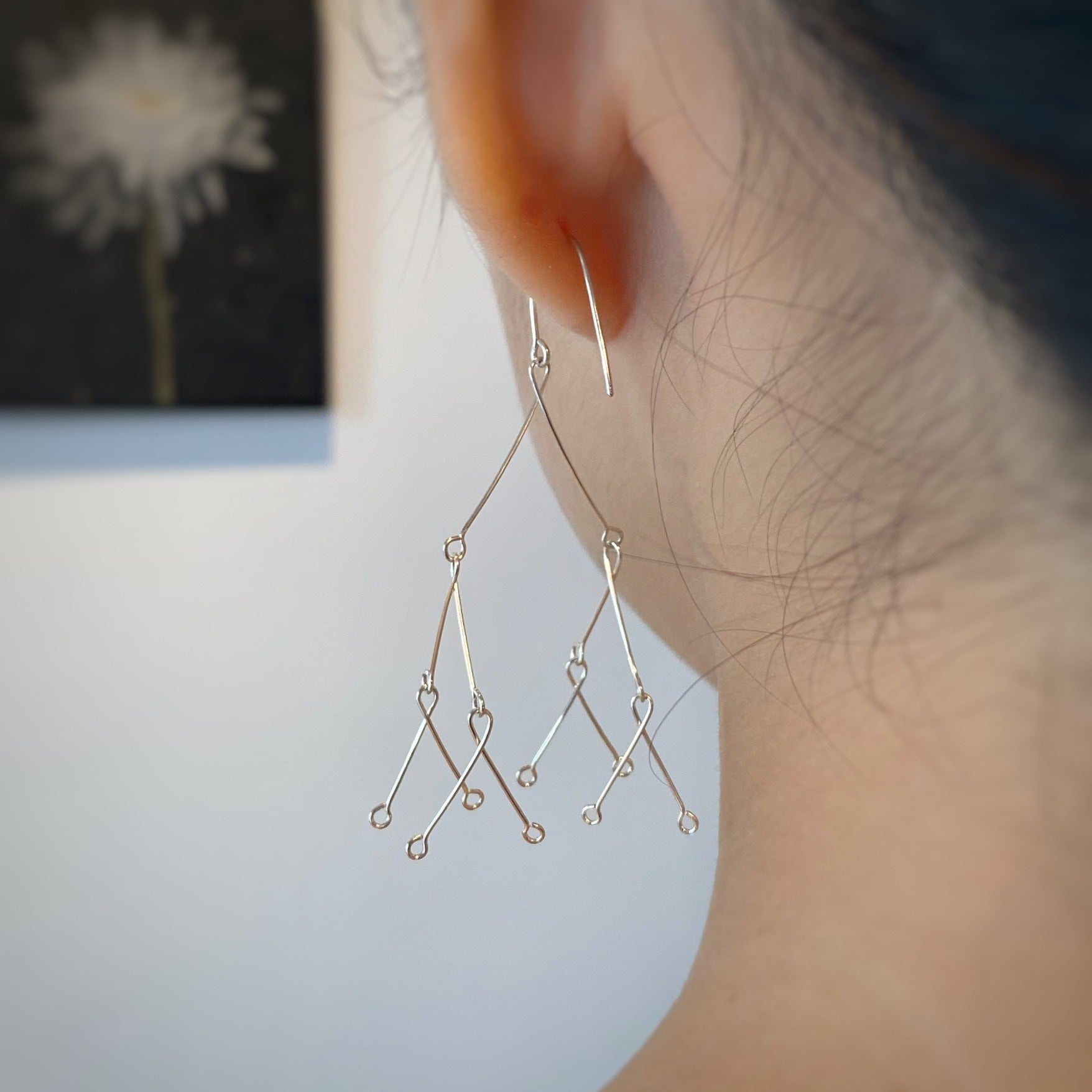PRISCILLA BABY silver earrings