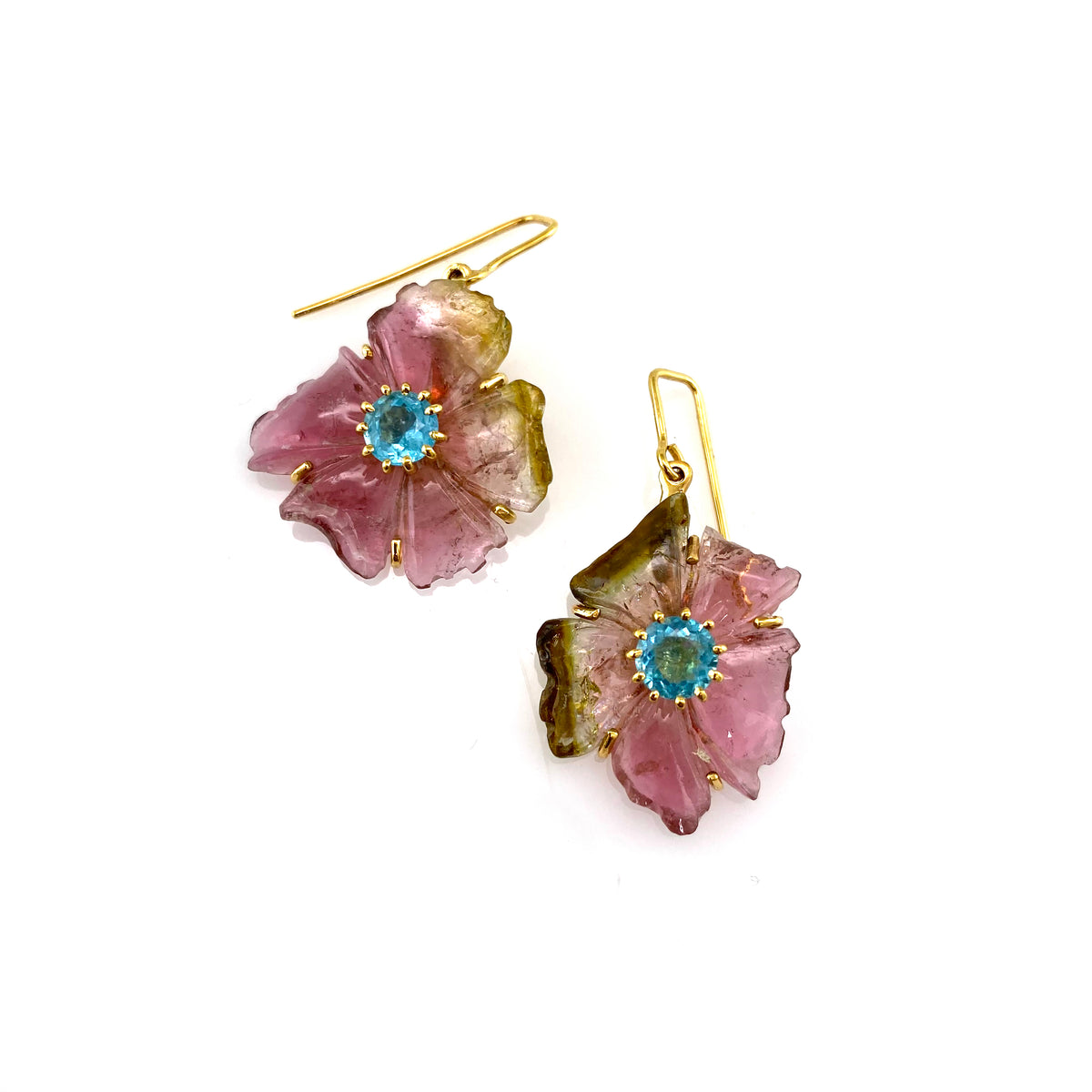 PETALE’A PASSION tourmaline & apatite 10K gold earrings by Duong Jewelry
#color_22k-yellow-gold