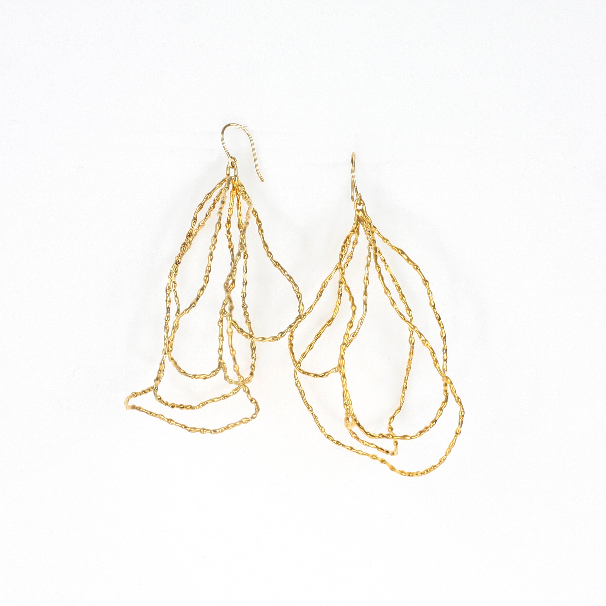 JULIANNE brass earrings