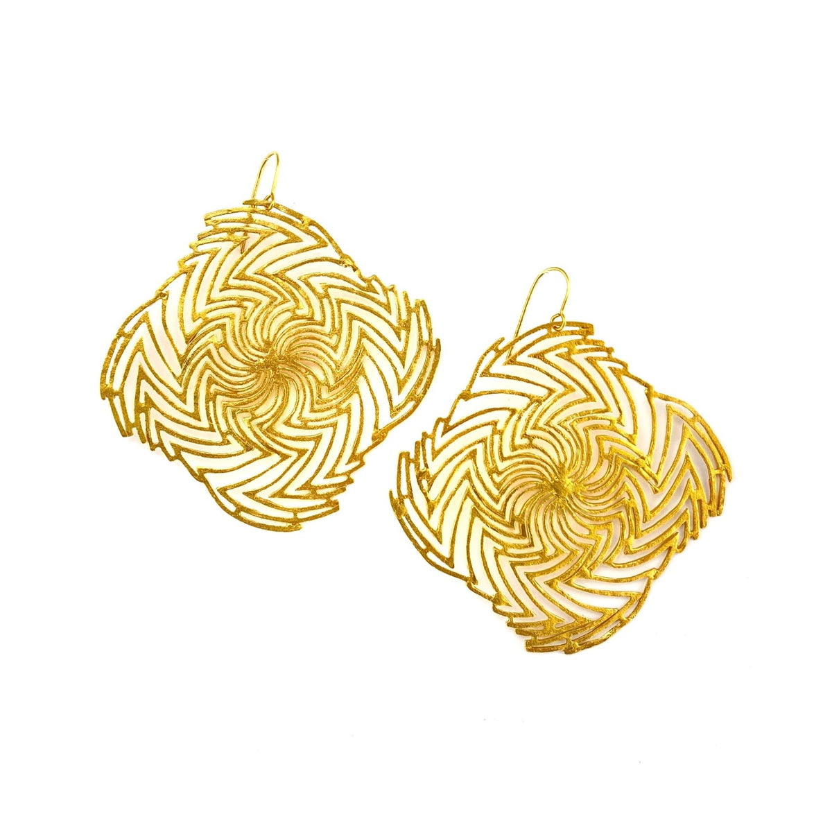 SWIRL sterling silver earrings by Duong Jewelry
#color_22k-yellow-gold