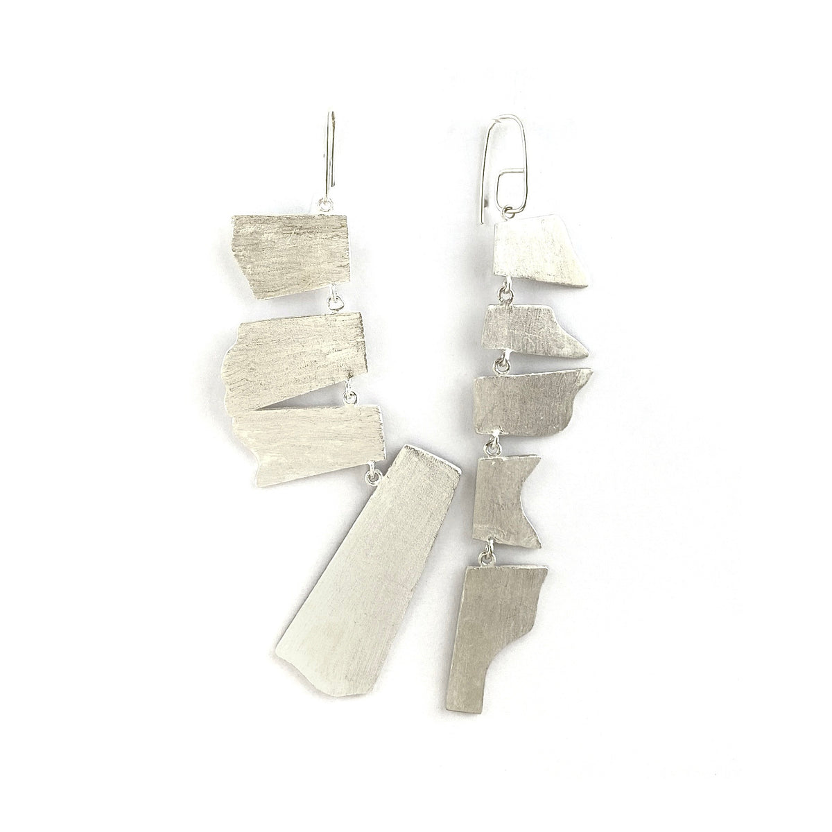 CONFETTI 1 sterling silver earrings by Duong jewelry
#color_no-plating