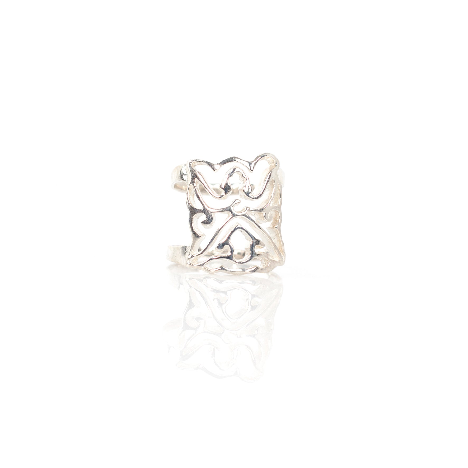 LOTUS MASK sterling silver ring by Duong Jewlery
#color_no-plating