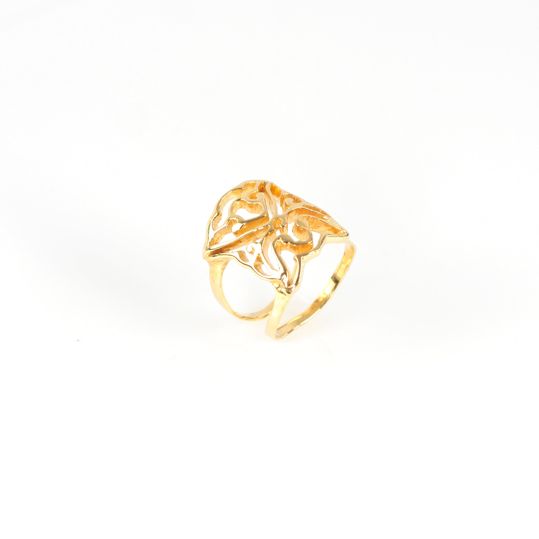 LOTUS MASK sterling silver ring by Duong Jewlery
#color_22k-yellow-gold