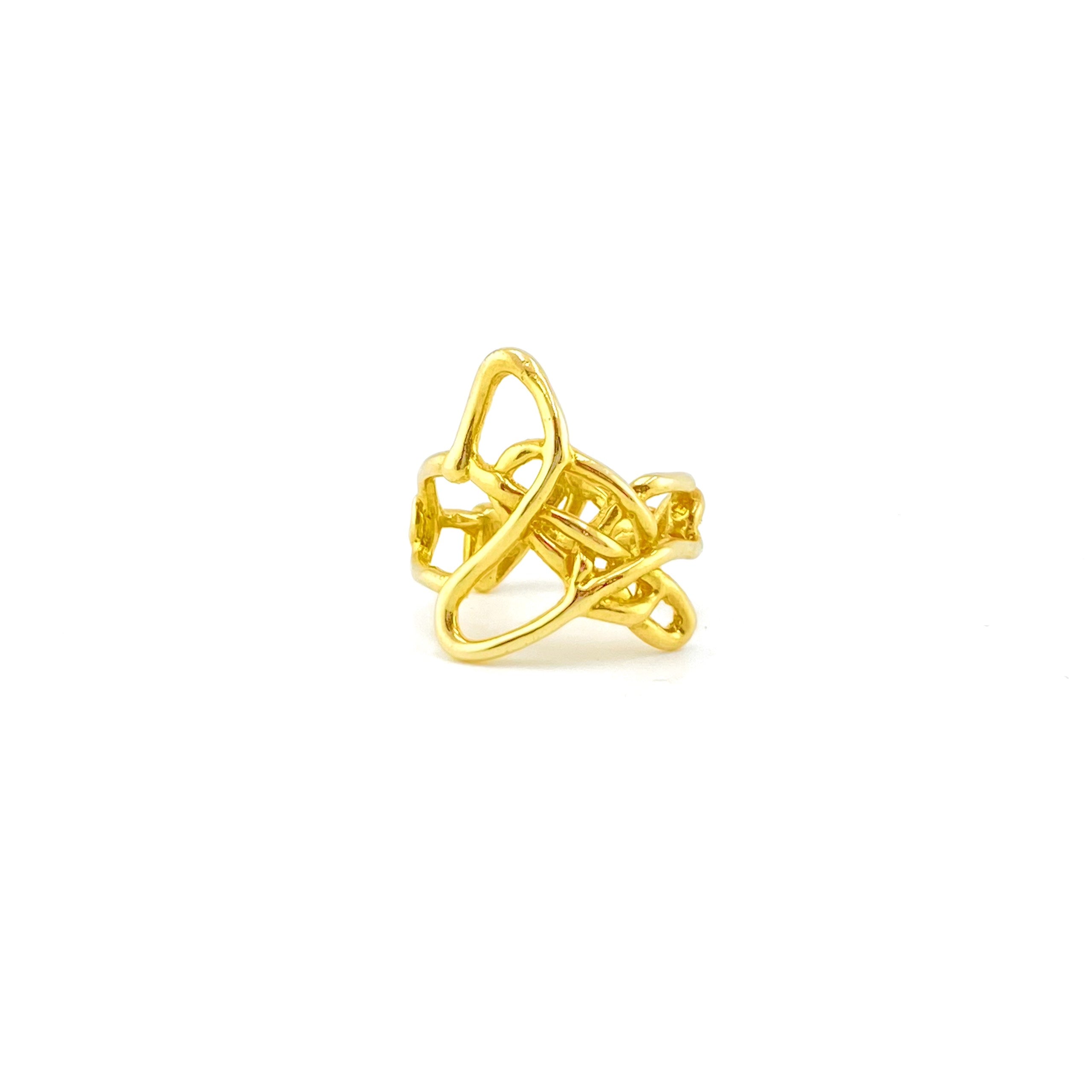 LOVER KNOT sterling silver ring by Duong Jewelry
#color_22k-yellow-gold