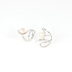 LULU pearl silver earrings