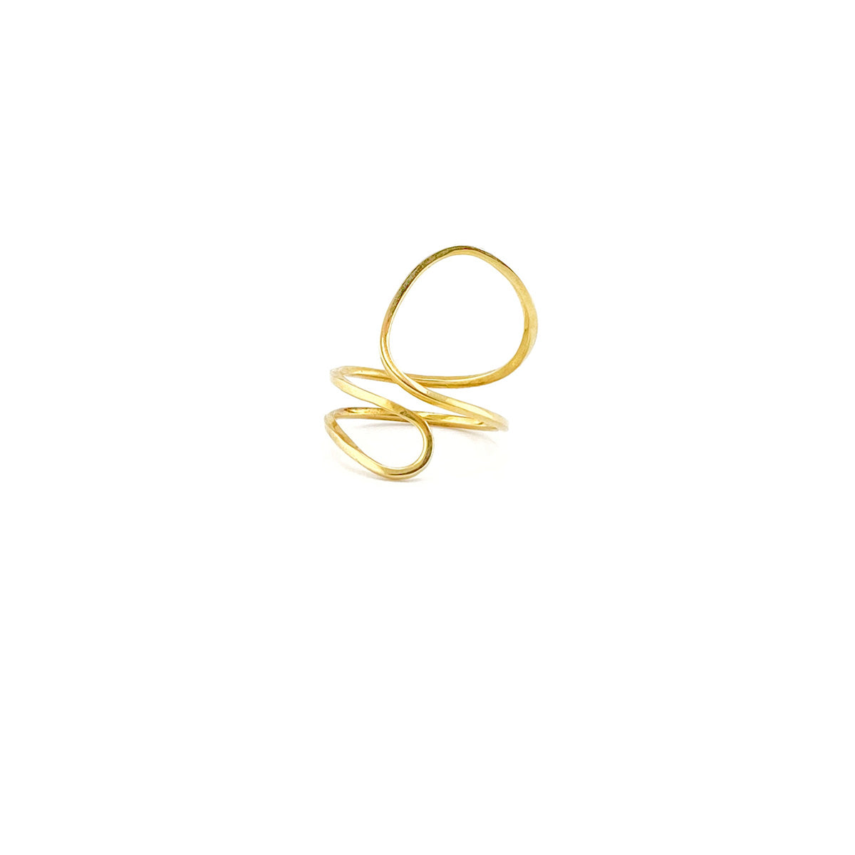 LULU PLAIN sterling silver ring by Duong Jewelry 
#color_22k-yellow-gold