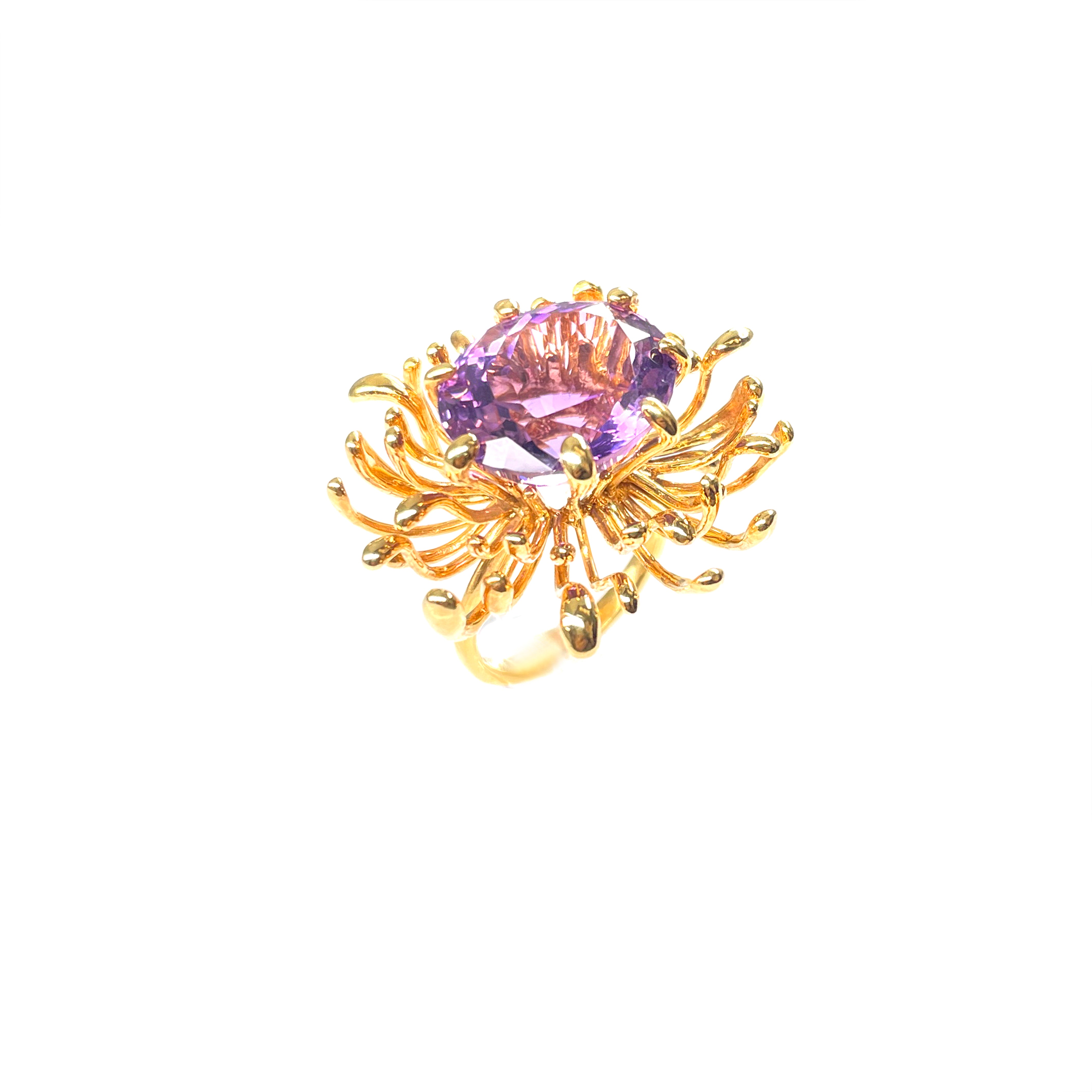CHRYSANTH amethyst 10K gold ring by Duong Jewelry
#color_22k-yellow-gold