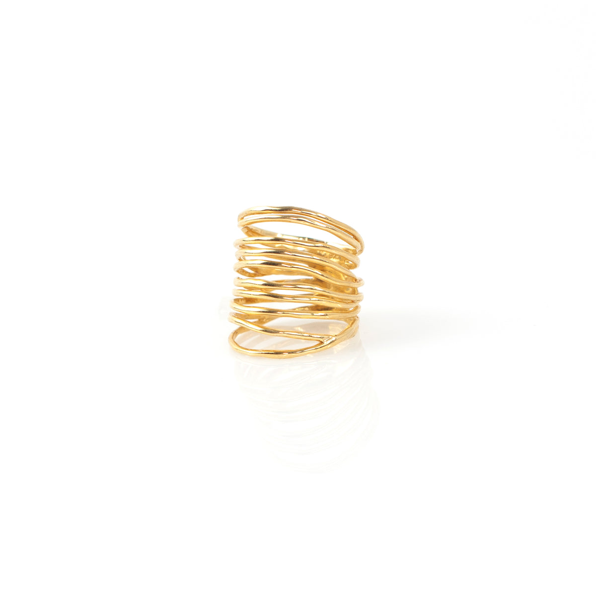 NOEMI MAXI sterling silver ring by Duong Jewelry
#color_22k-yellow-gold