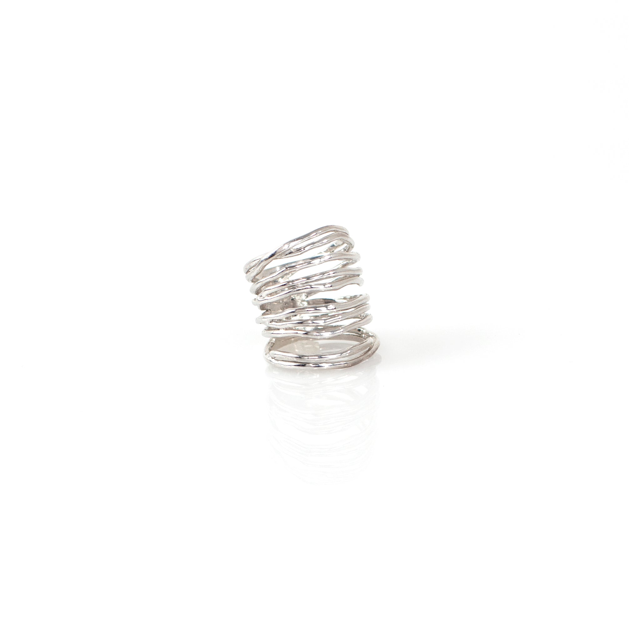 NOEMI MAXI sterling silver ring by Duong Jewelry
#color_no-plating