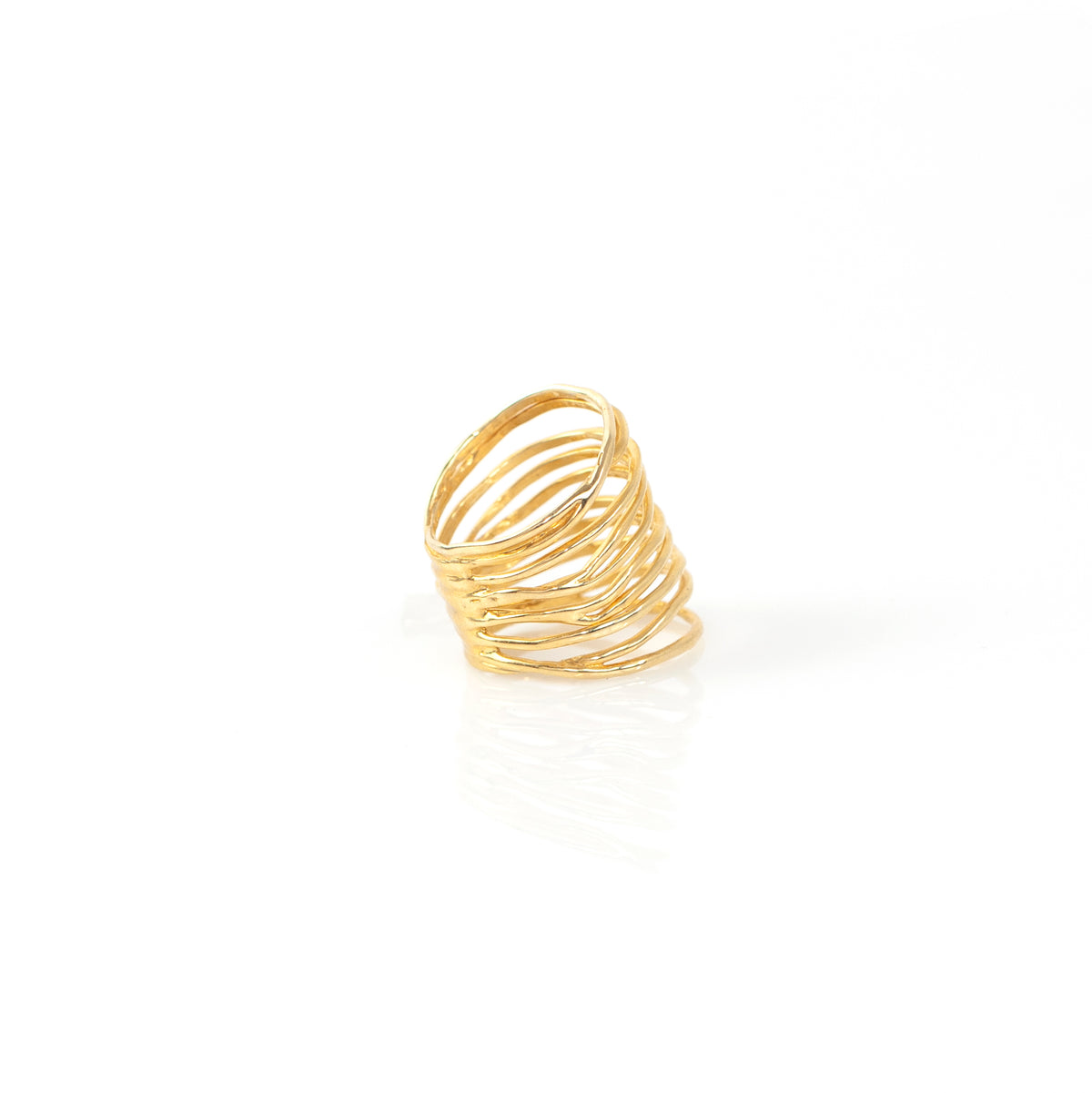 NOEMI MAXI sterling silver ring by Duong Jewelry
#color_22k-yellow-gold