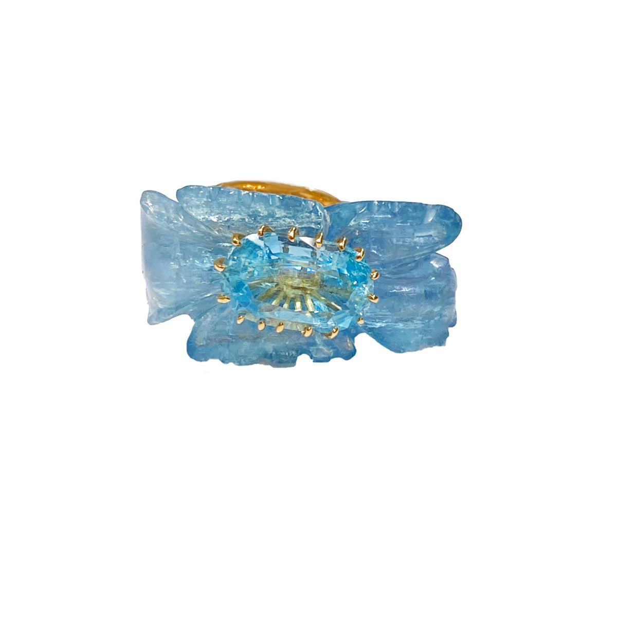 PETALE’A PASSION aquamarine 10K gold ring by Duong Jewelry
#color_22k-yellow-gold