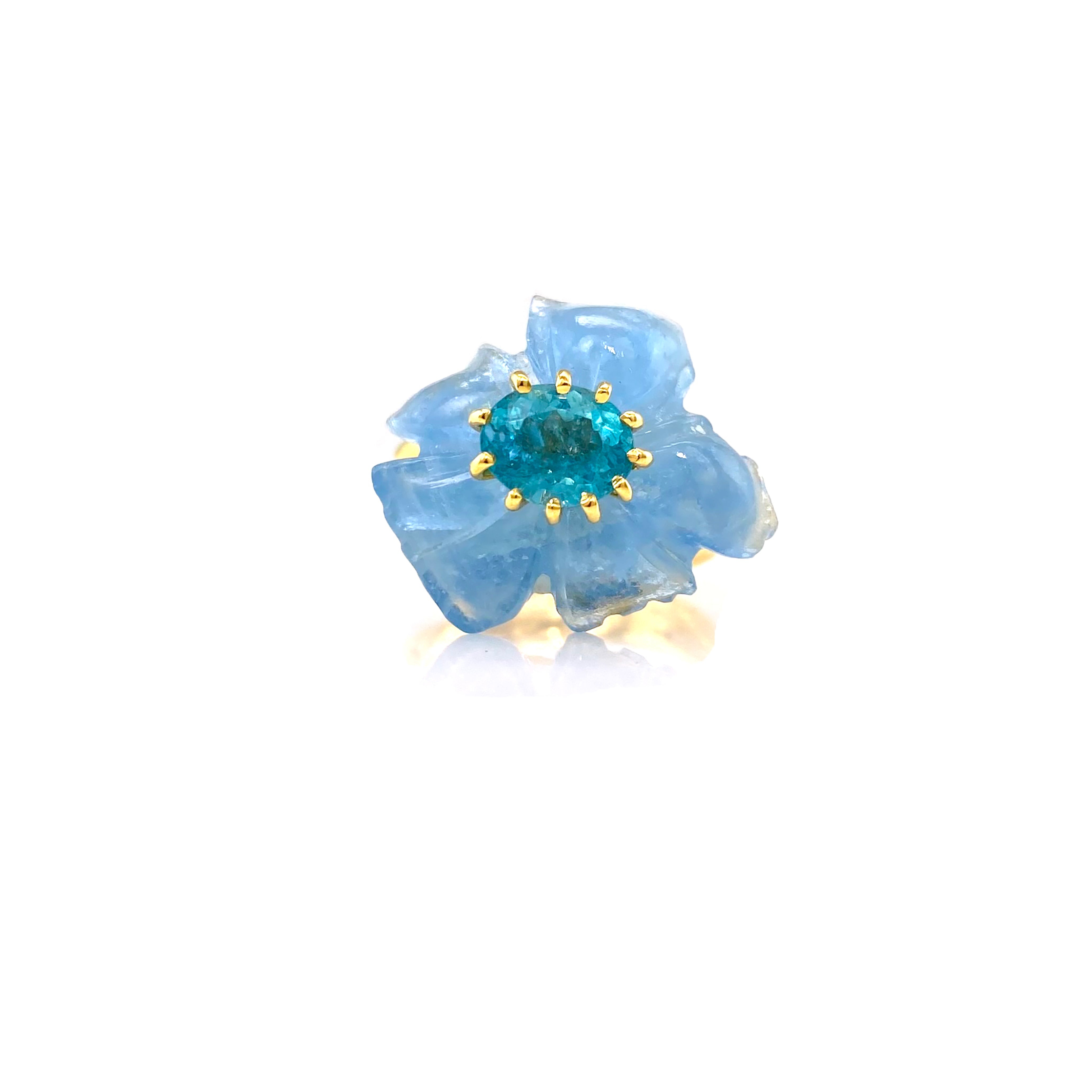 PETALE’A PASSION aquamarine & apatite 10K gold ring by Duong Jewelry
#color_22k-yellow-gold
