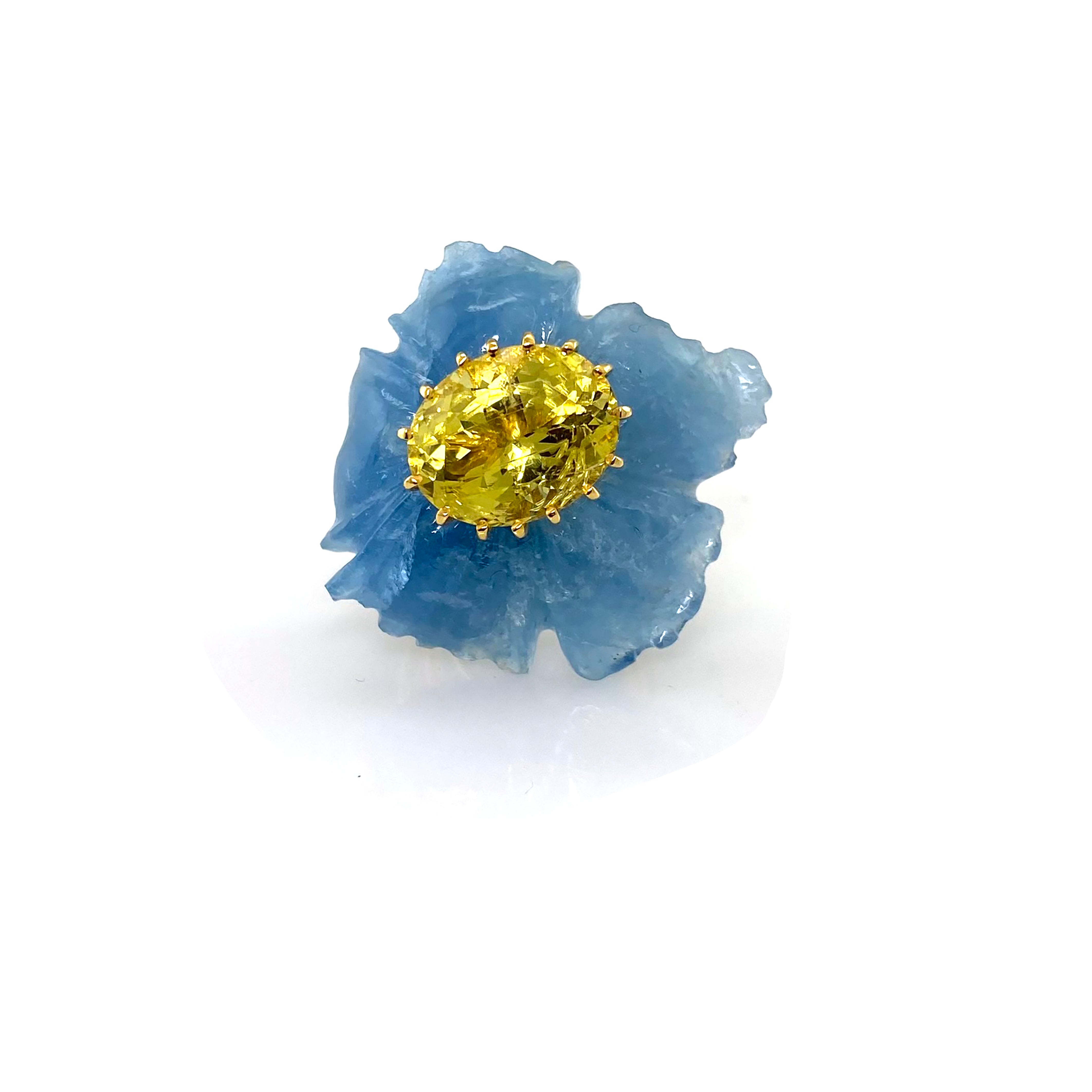 PETALE’A PASSION aquamarine & golden beryl 10K gold ring by Duong Jewelry
#color_22k-yellow-gold