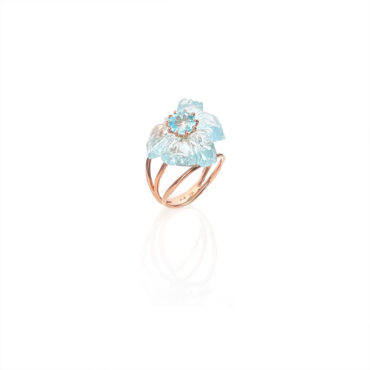 PETALE’A PASSION aquamarine & apatite 10K rose gold ring by Duong Jewelry
#color_22k-rose-gold