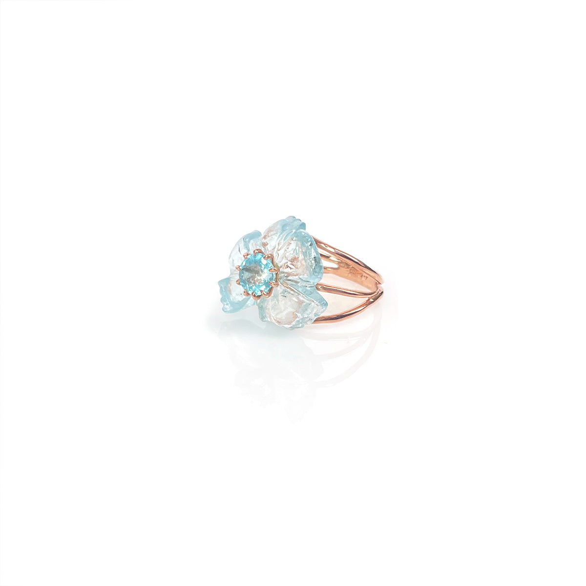 PETALE’A PASSION aquamarine & apatite 10K rose gold ring by Duong Jewelry
#color_22k-rose-gold