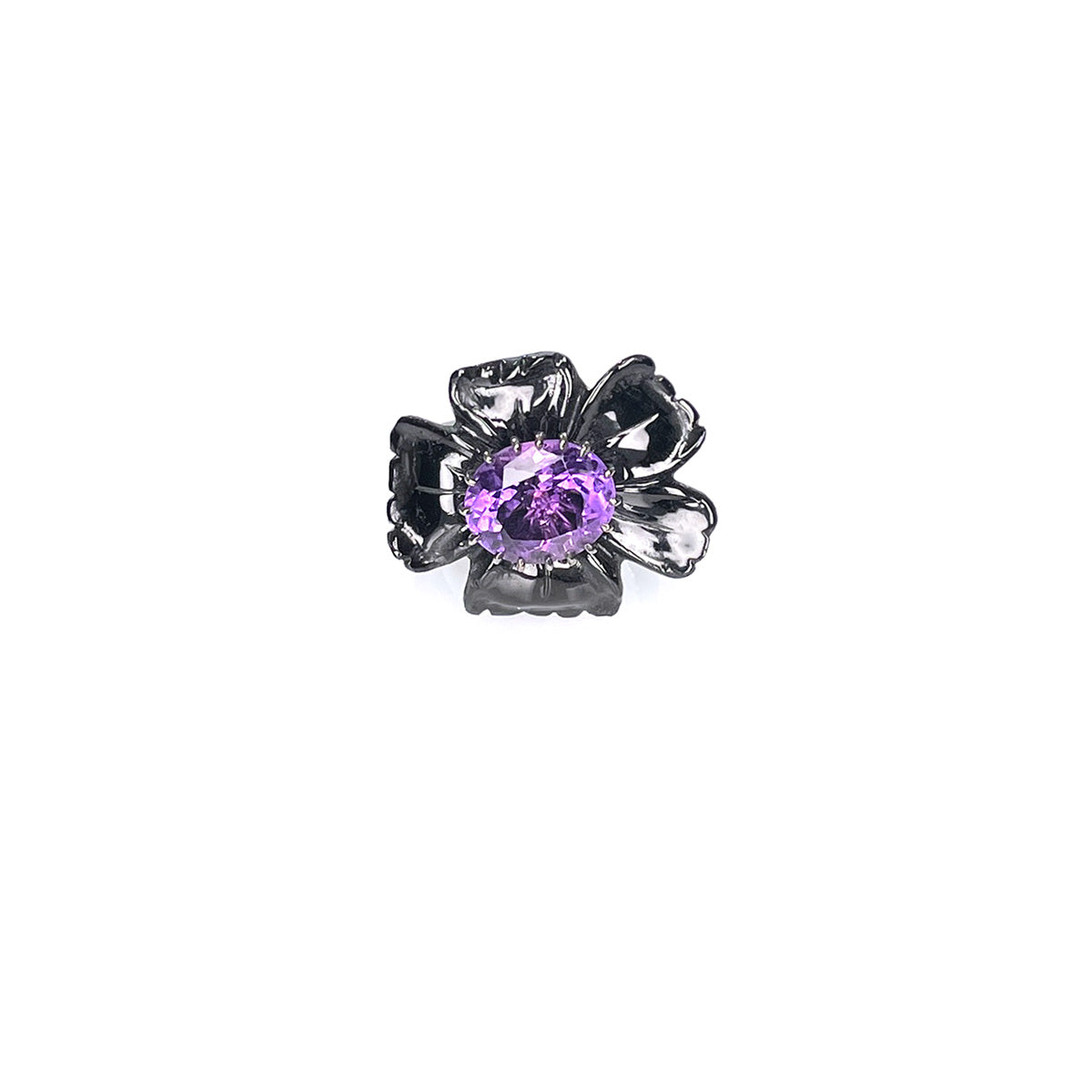 PETALE’A PASSION tourmaline & amethyst sterling silver & 10K gold ring by Duong Jewelry
#color_black-rhodium