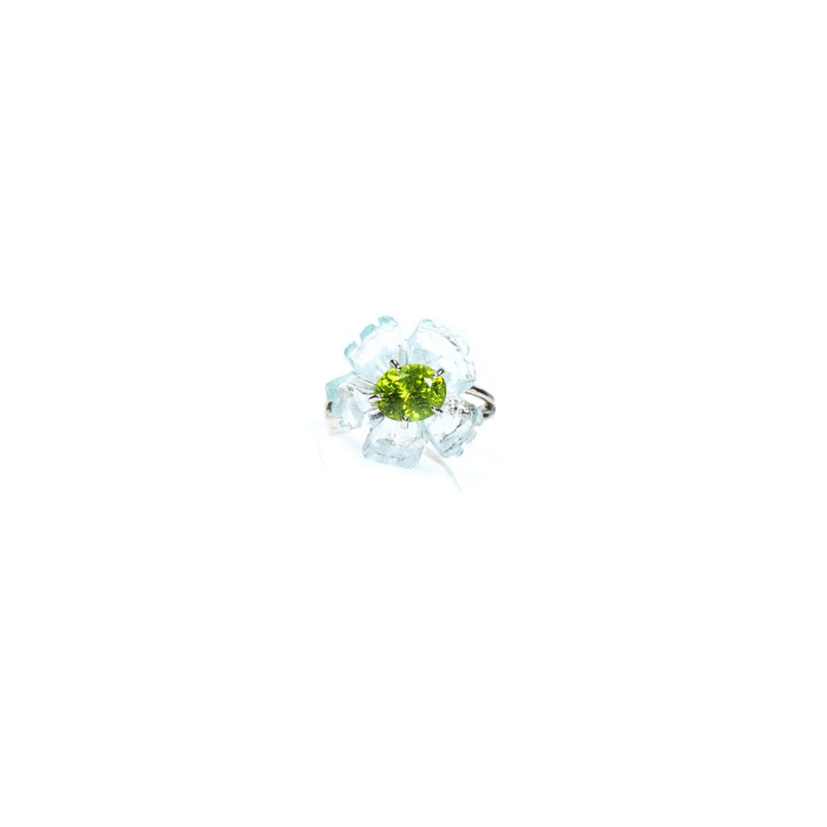 PETALE’A PASSION aquamarine, peridot sterling silver & 9K white gold ring by Duong Jewelry
#color_22k-yellow-gold