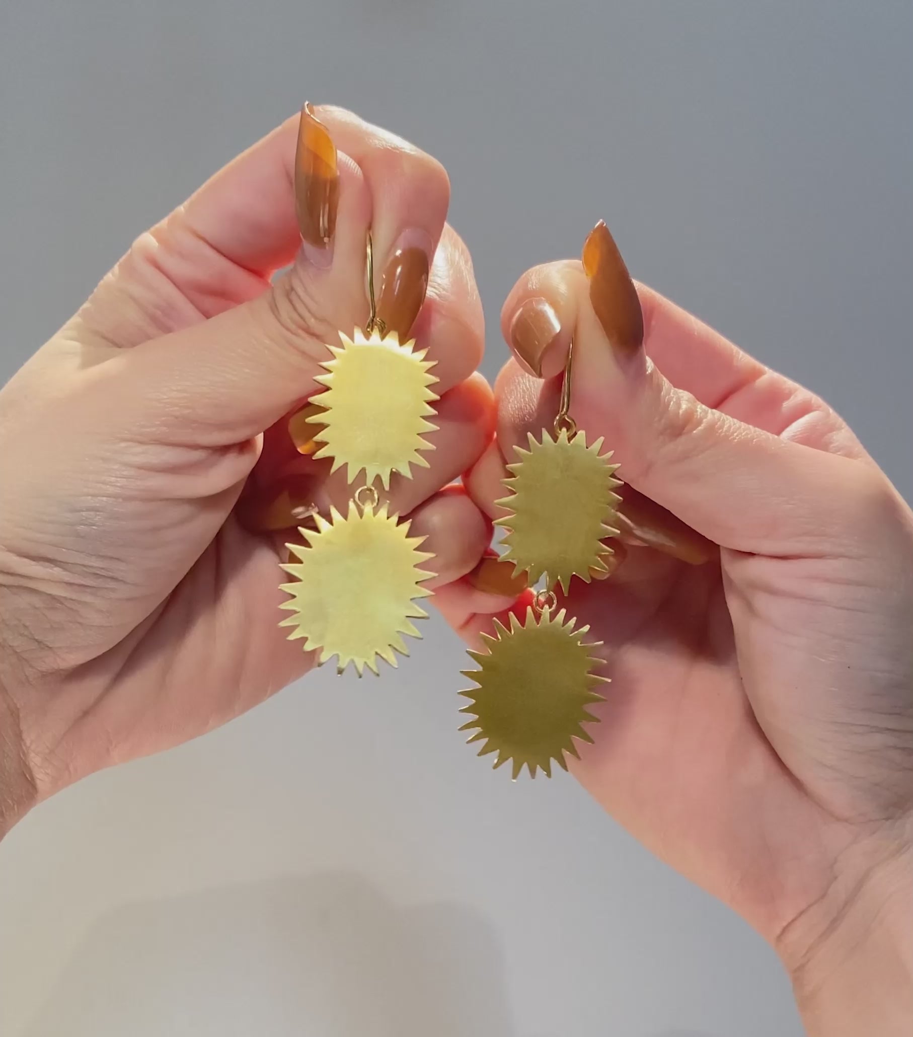 DURIAN DOUBLE silver earrings