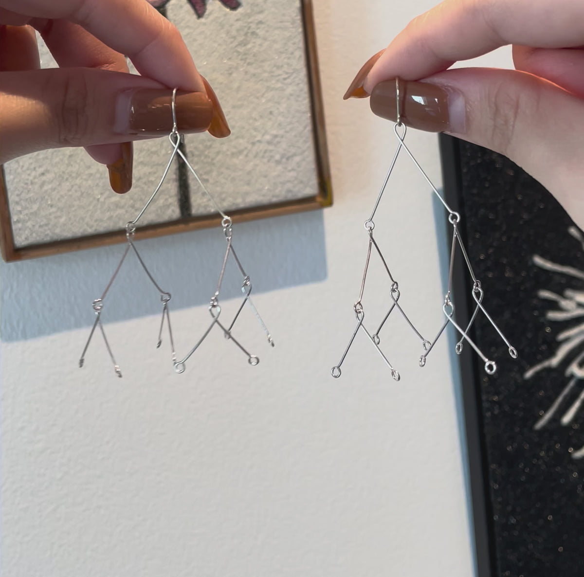 PRISCILLA BABY silver earrings