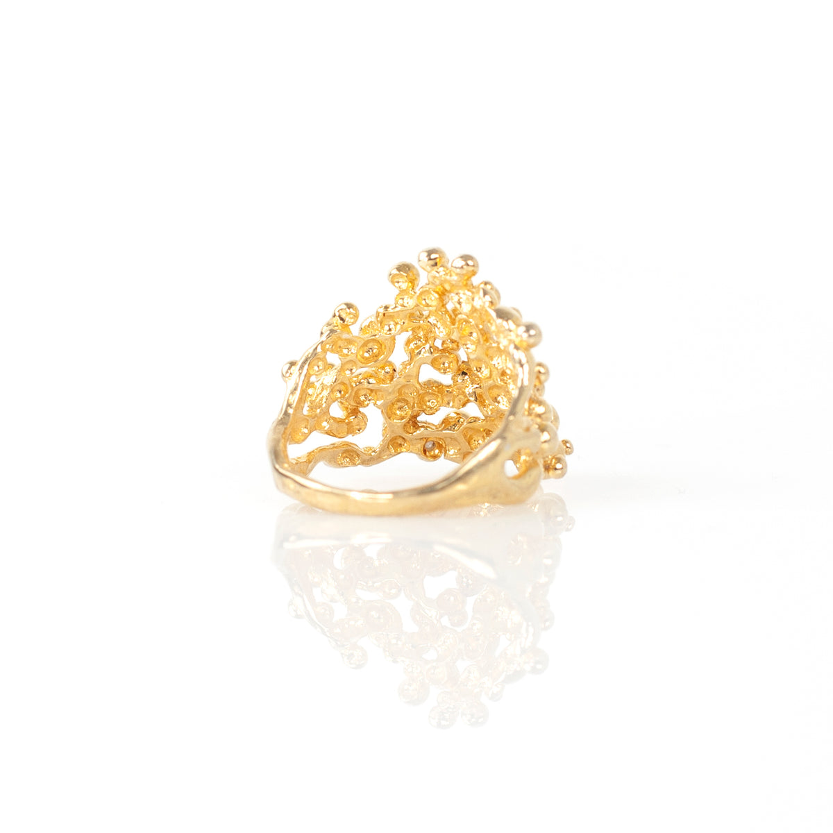 ROCIO diamond sterling silver ring by Duong Jewelry
#color_22k-yellow-gold