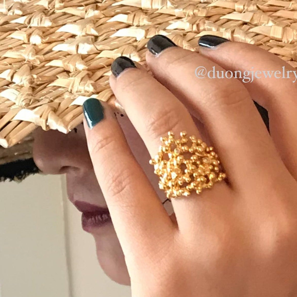 ROCIO silver ring with diamond