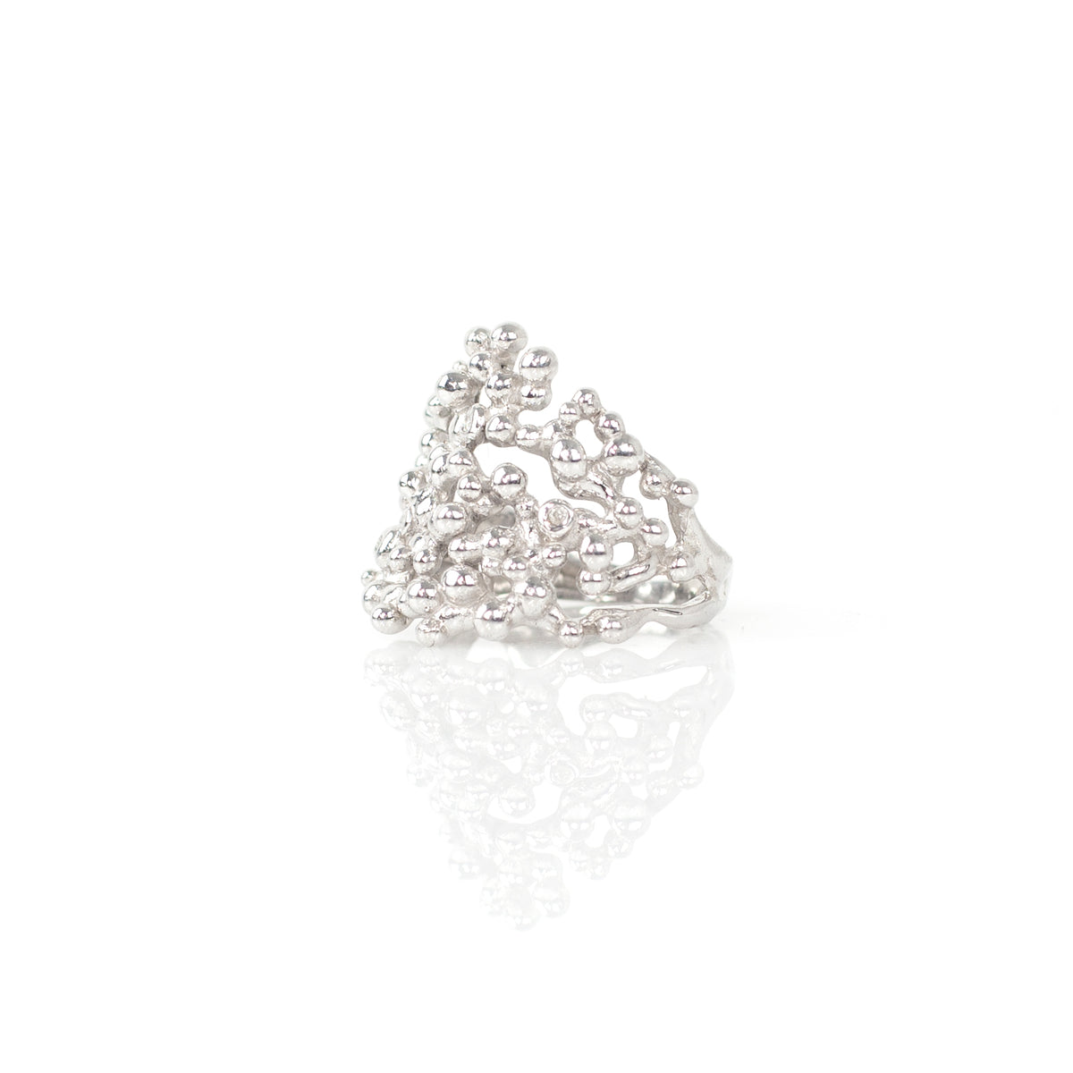 ROCIO diamond sterling silver ring by Duong Jewelry
#color_no-plating