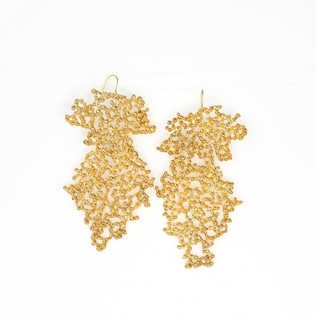 ROCIO DOUBLE brass earrings by Duong Jewelry
#color_22k-yellow-gold