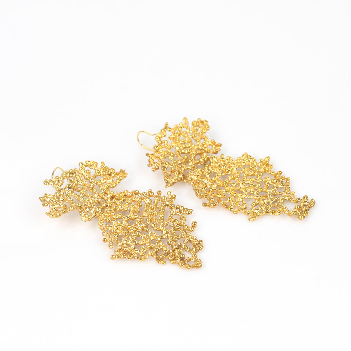 ROCIO DOUBLE brass earrings by Duong Jewelry
#color_22k-yellow-gold