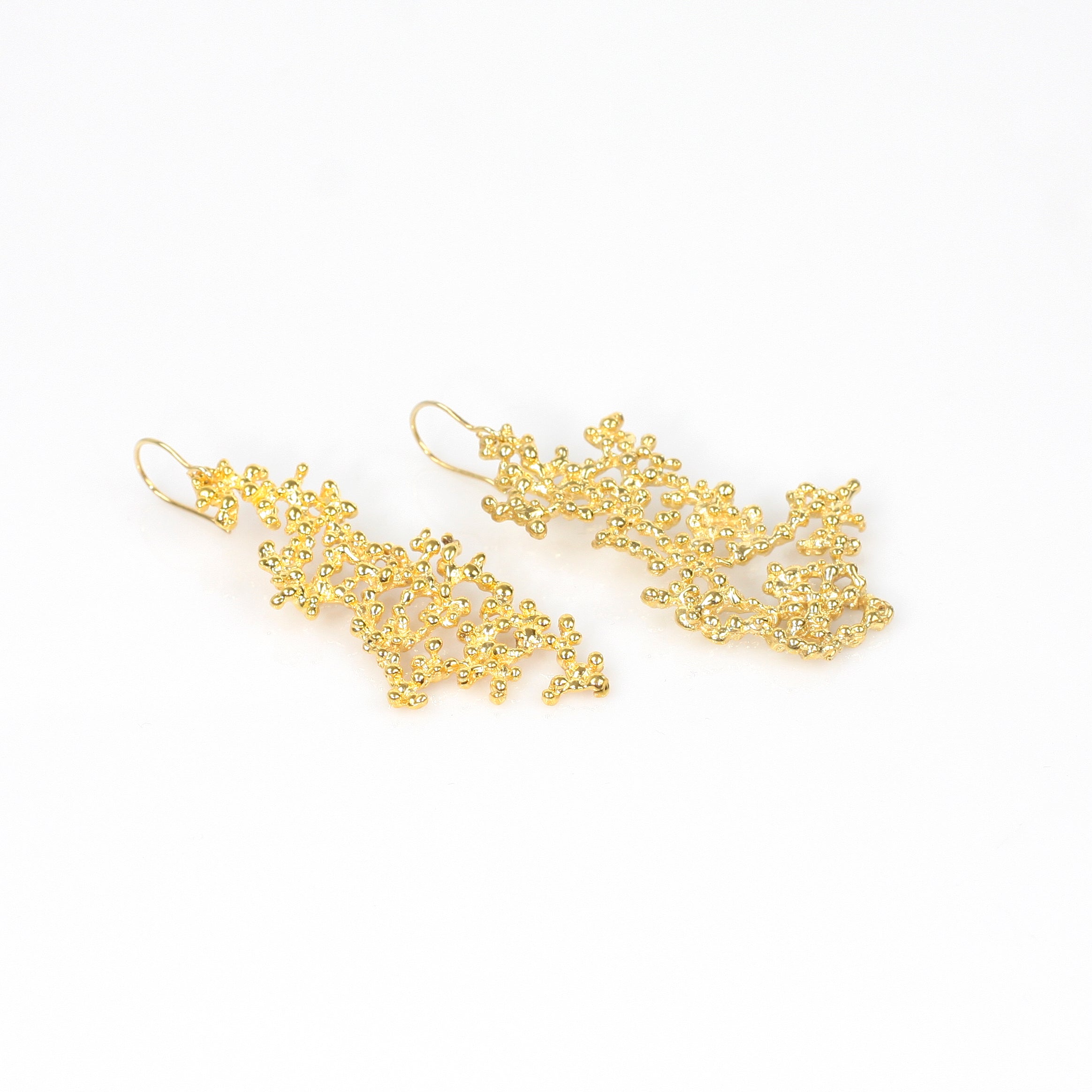 ROCIO RANDOM M brass earrings by Duong Jewelry #color_22k-yellow-gold