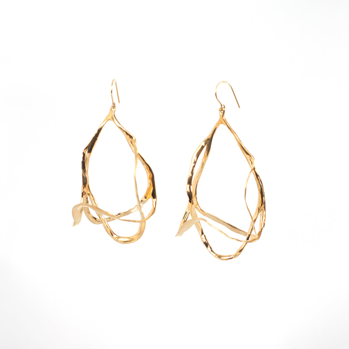 SPACE ODDITY sterling silver earrings by Duong Jewlery
#color_22k-yellow-gold