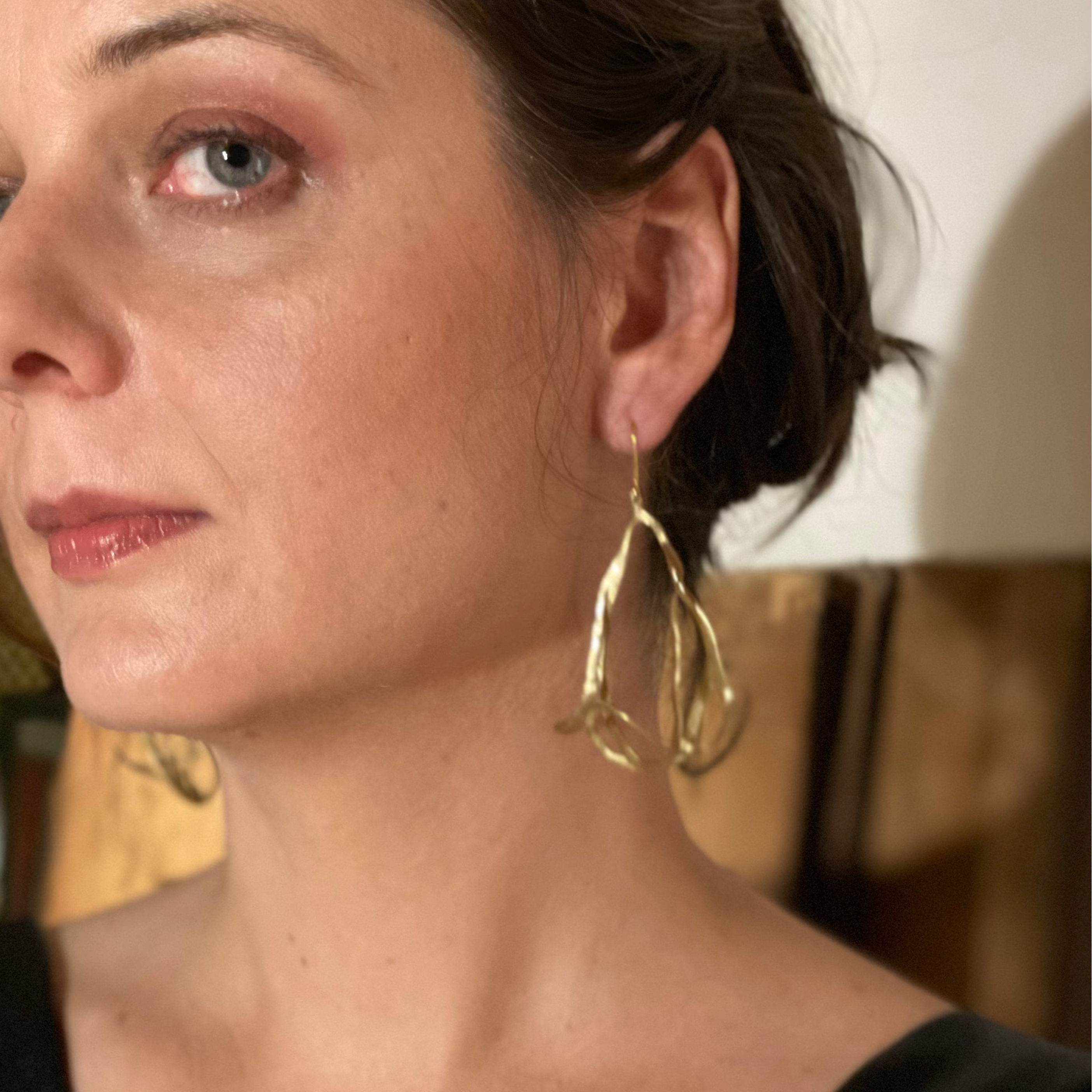 SPACE ODDITY silver earrings
