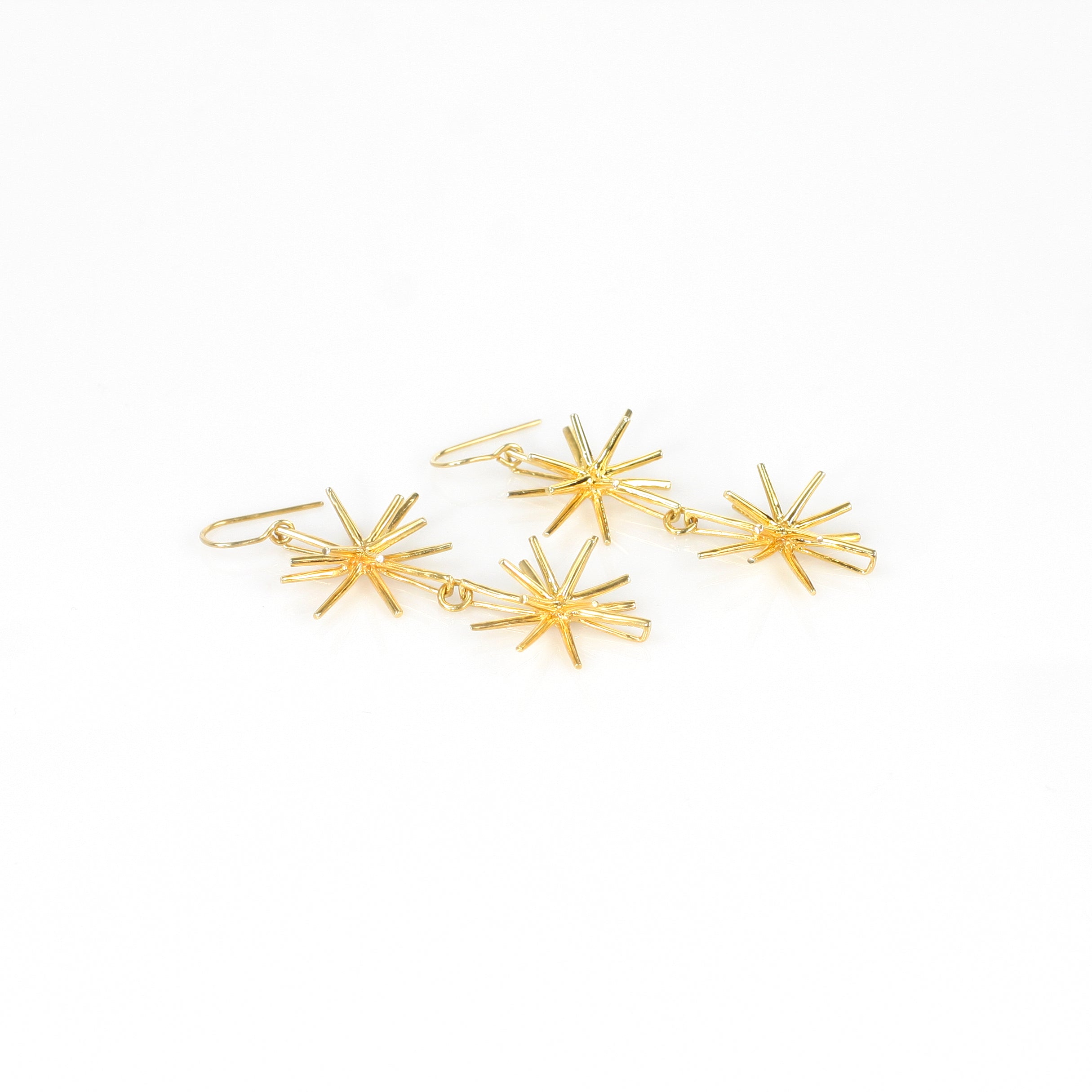 STARDOM DOUBLE sterling silver earrings by Duong Jewelry
#color_22k-yellow-gold