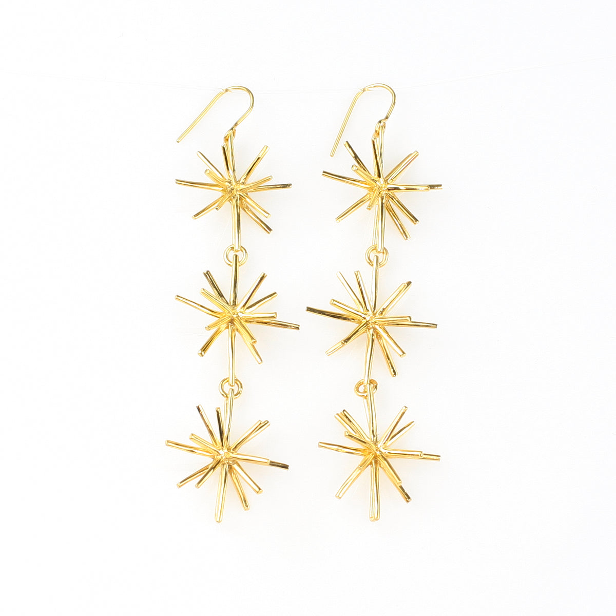 STARDOM sterling silver earrings by Duong Jewelry
#color_22k-yellow-gold