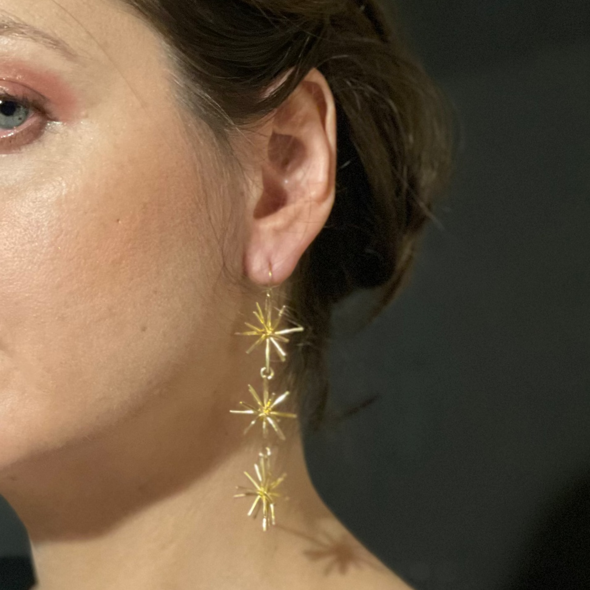 STARDOM silver dangle earrings