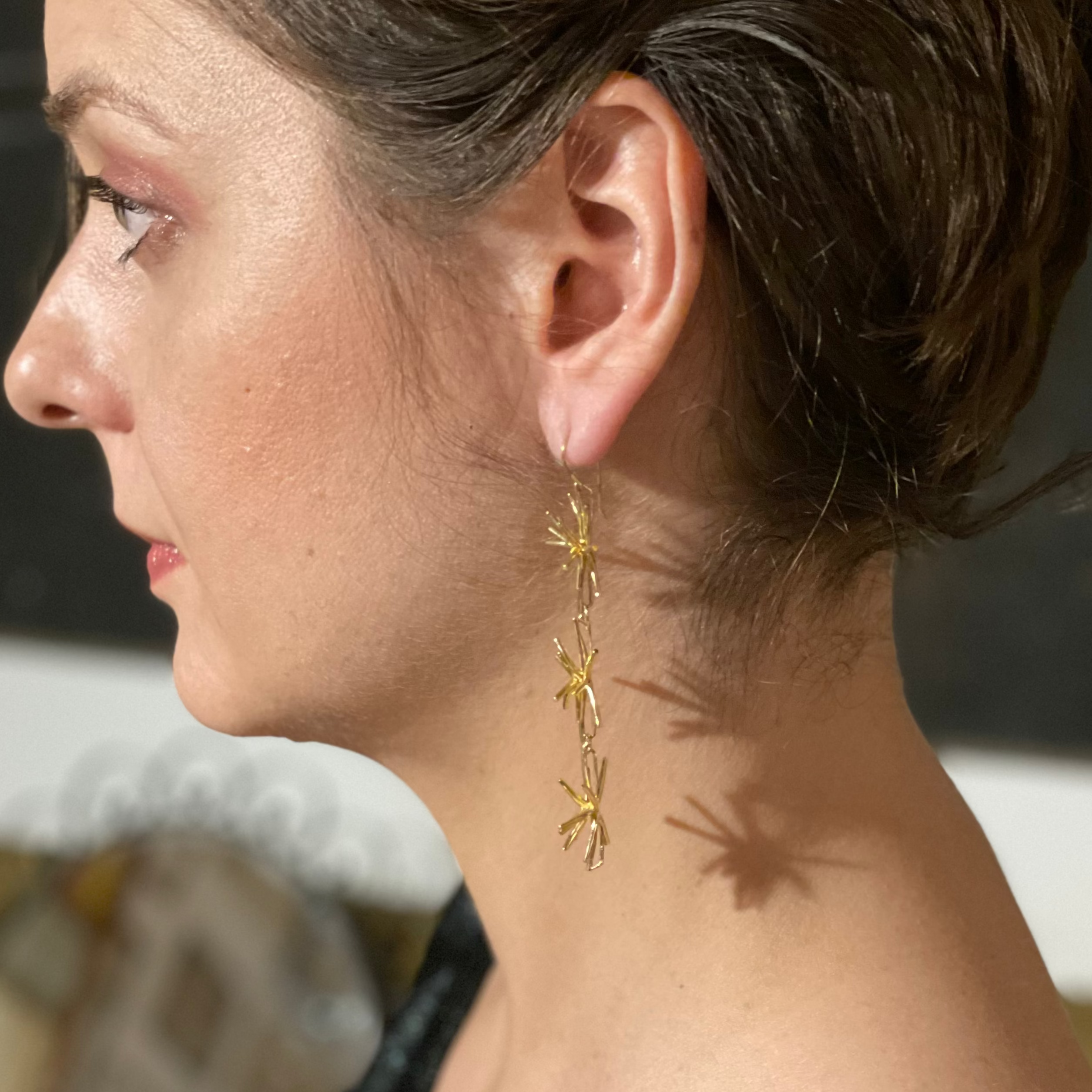 STARDOM silver dangle earrings