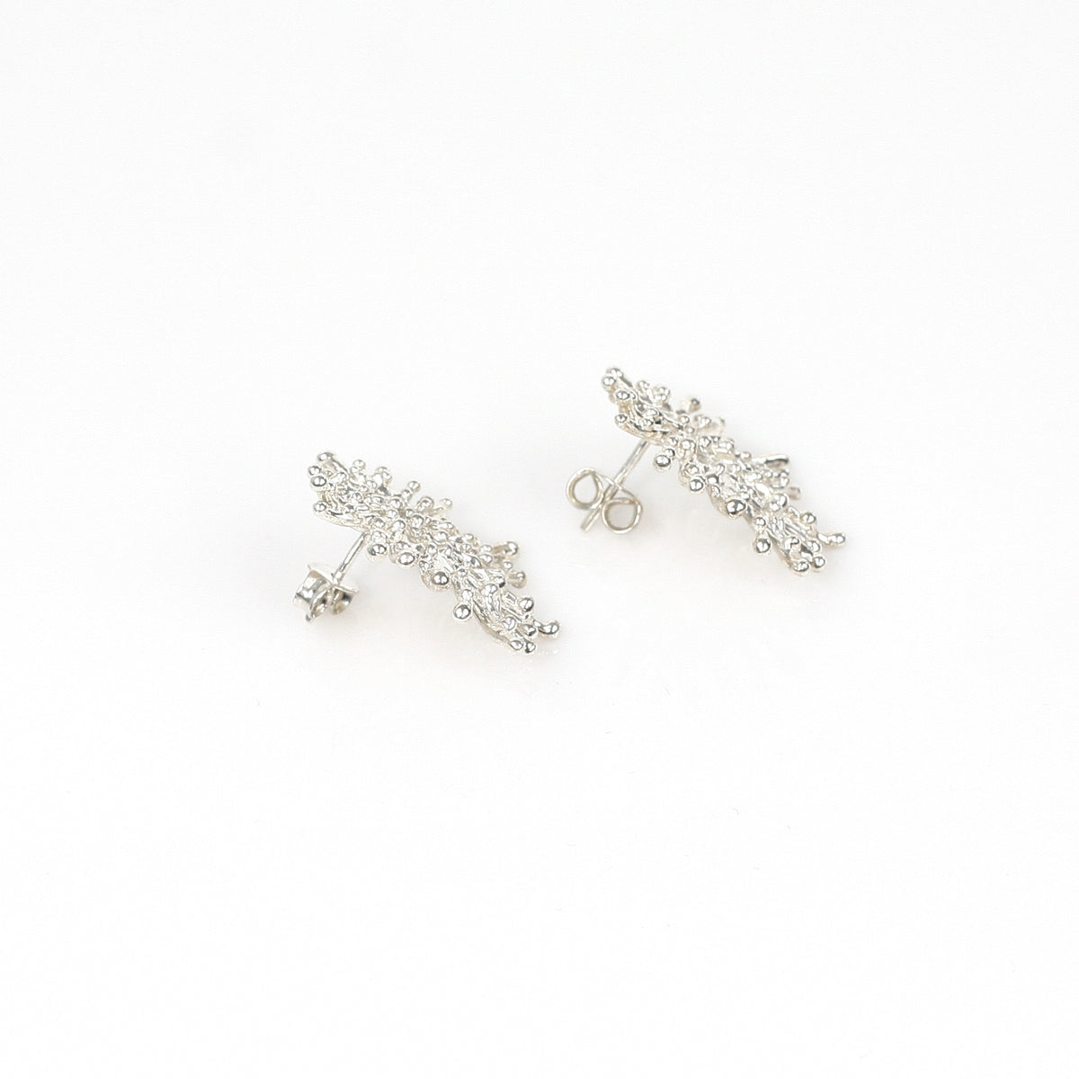 SUNRAY SINGLE sterling silver stud earrings by Duong Jewelry
#color_no-plating