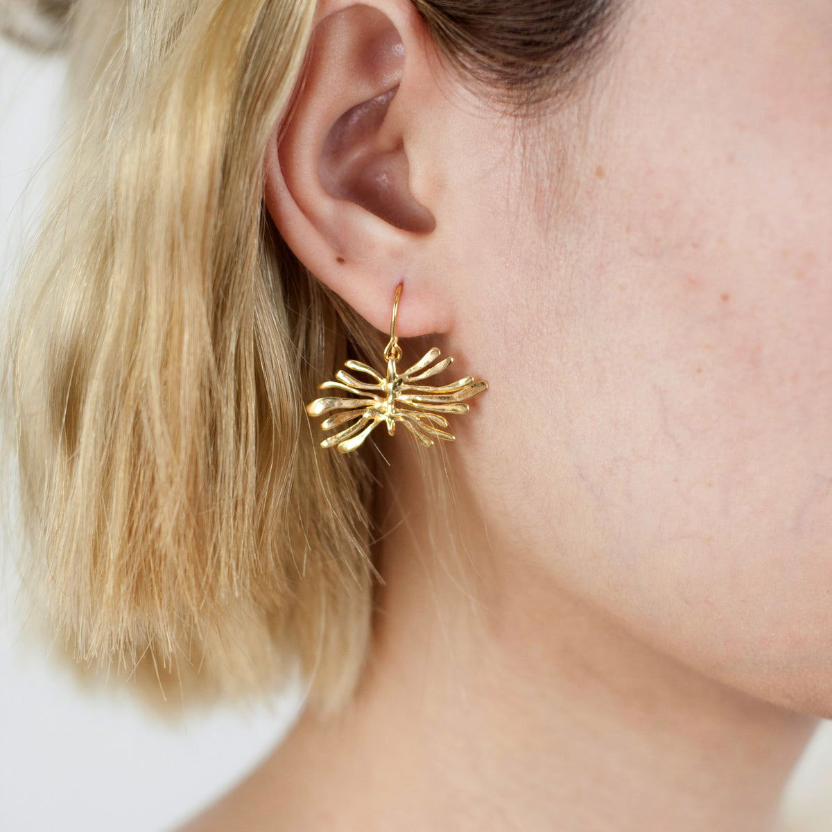 TROPICAL BUTTERFLIES SINGLE silver earrings